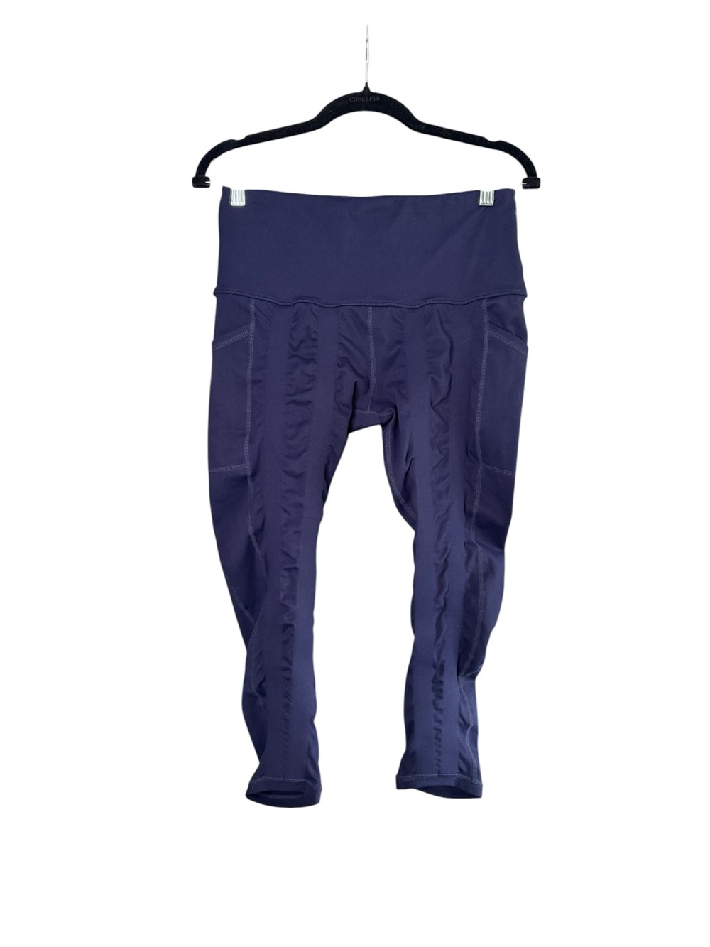 Sweetflexx Navy Compression Capri Leggings Size 10 Sculpt Pocket Activewear